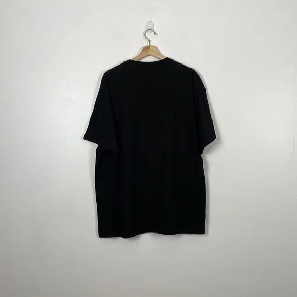 Alstyle T shirt men's size 2X Large short sleeve cotton black and white pullover - Picture 4 of 8